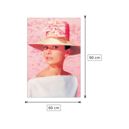 Audrey Hepburn - cm 60x90 - Pannello in MDF