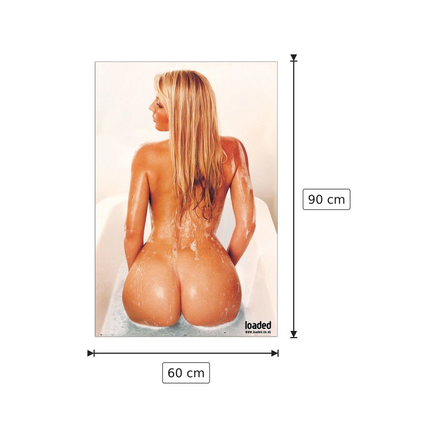 nudo di donna - LOADED - cm 60x90 - Pannello in MDF