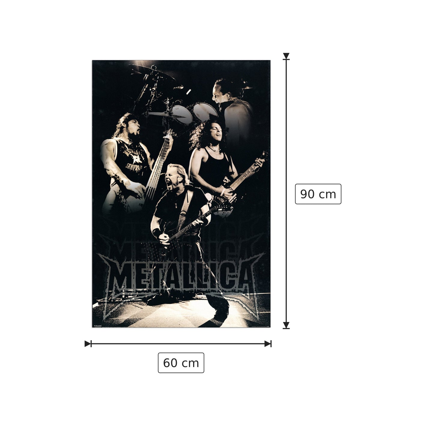 Metallica - NULL - cm 60x90 - Pannello in MDF