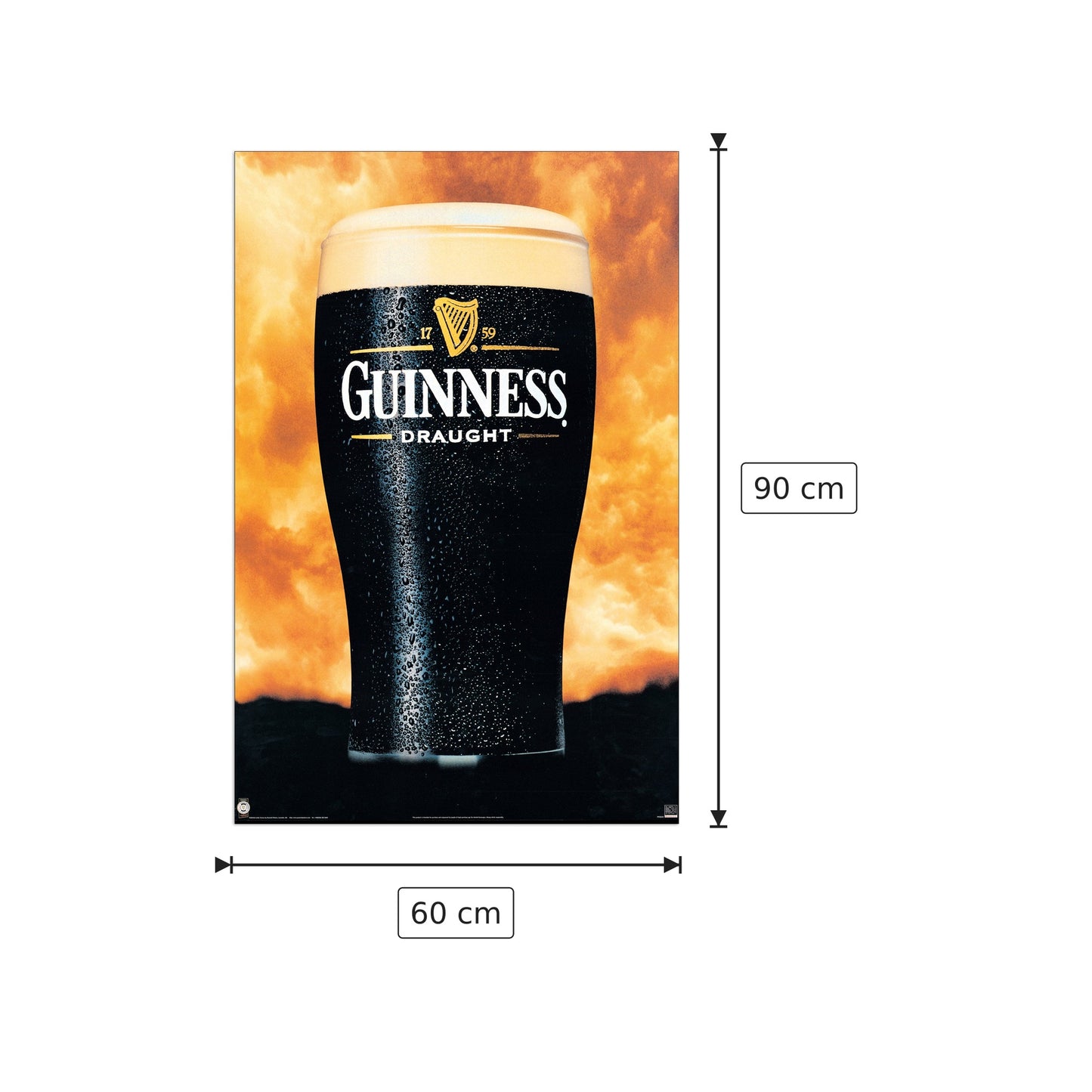 Guinness - NULL - cm 60x90 - Pannello in MDF