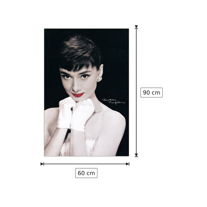 Audrey Hepburn - cm 60x90 - Pannello in MDF