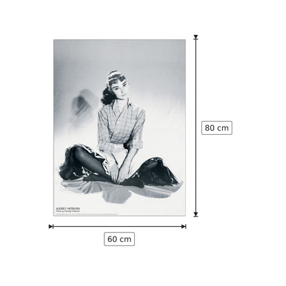 Audrey Hepburn - cm 60x80 - Pannello in MDF