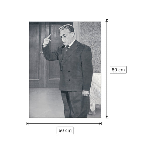 Totò - Antonio De Curtis - NULL - cm 60x80 - Pannello in MDF