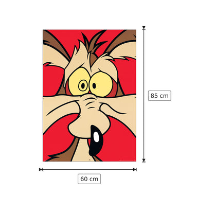 Wile E. Coyote - LOONEY TUNES - cm 60x85 - Pannello in MDF