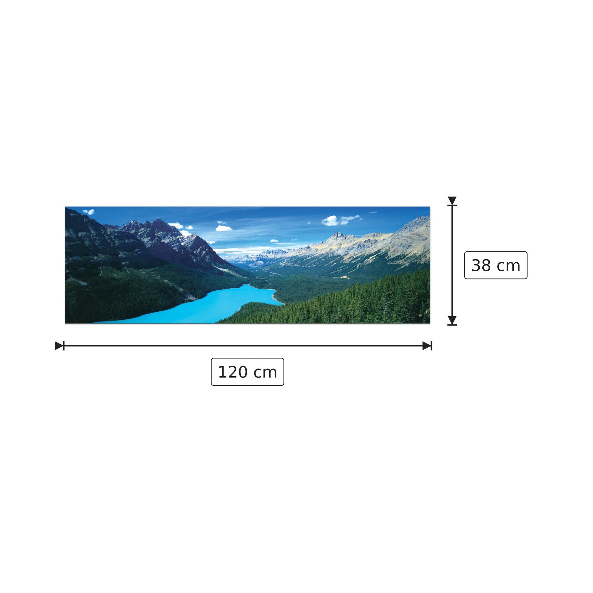 Panorama USA - WORLD PANORAMIC - cm 120x38 - Pannello in MDF