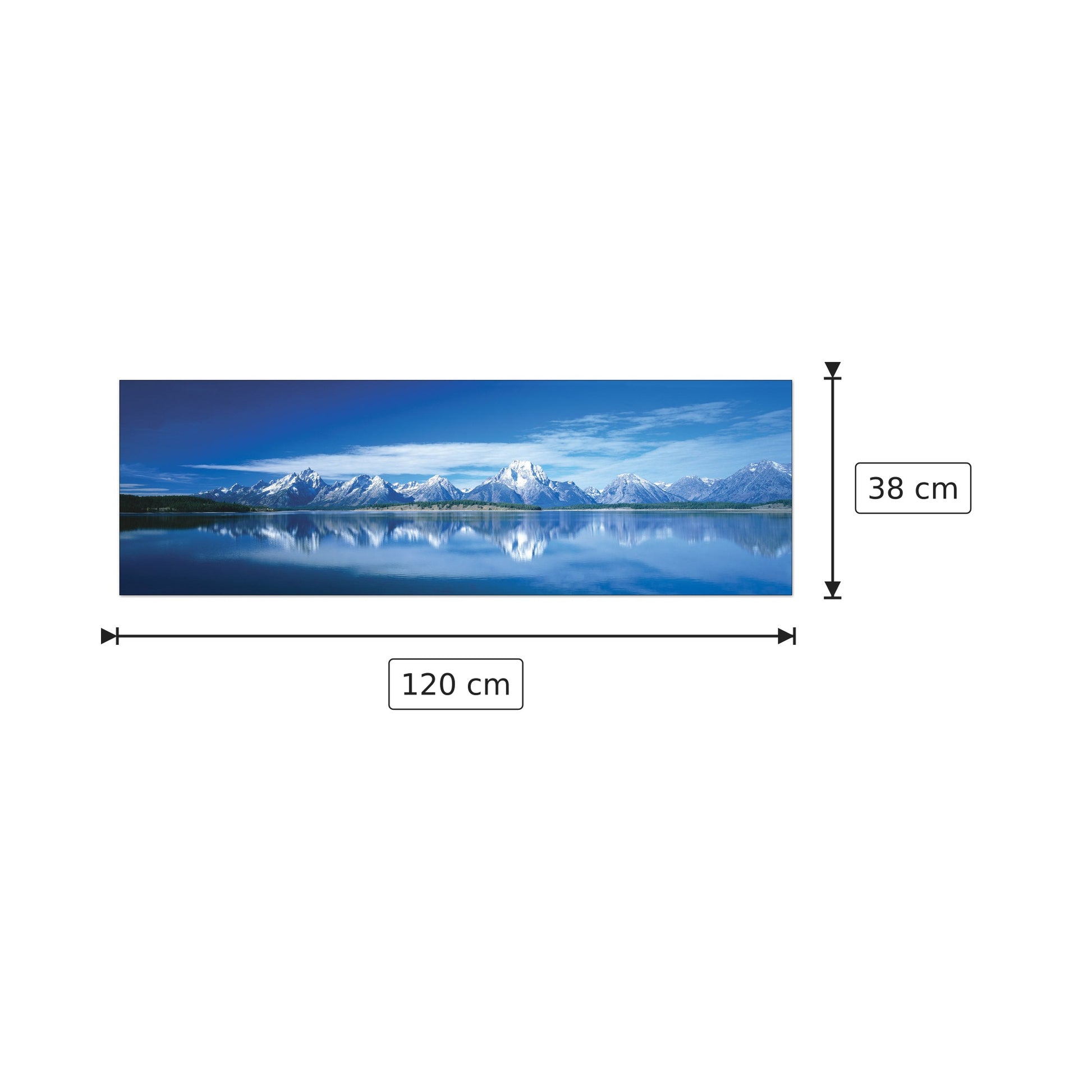 Panorama USA - WORLD PANORAMIC - cm 120x38 - Pannello in MDF