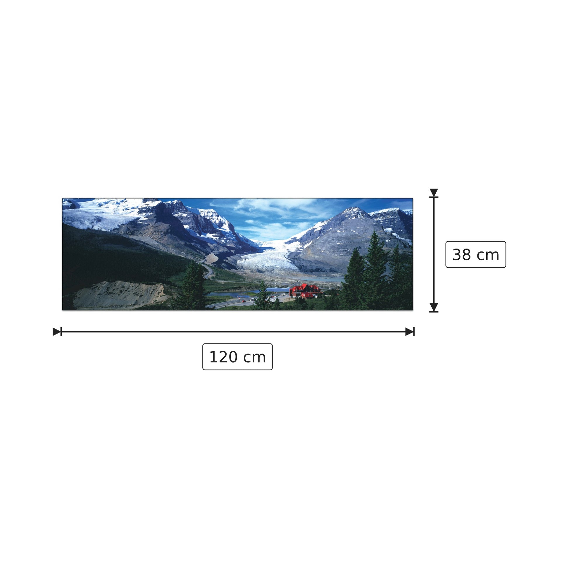Panorama USA - WORLD PANORAMIC - cm 120x38 - Pannello in MDF