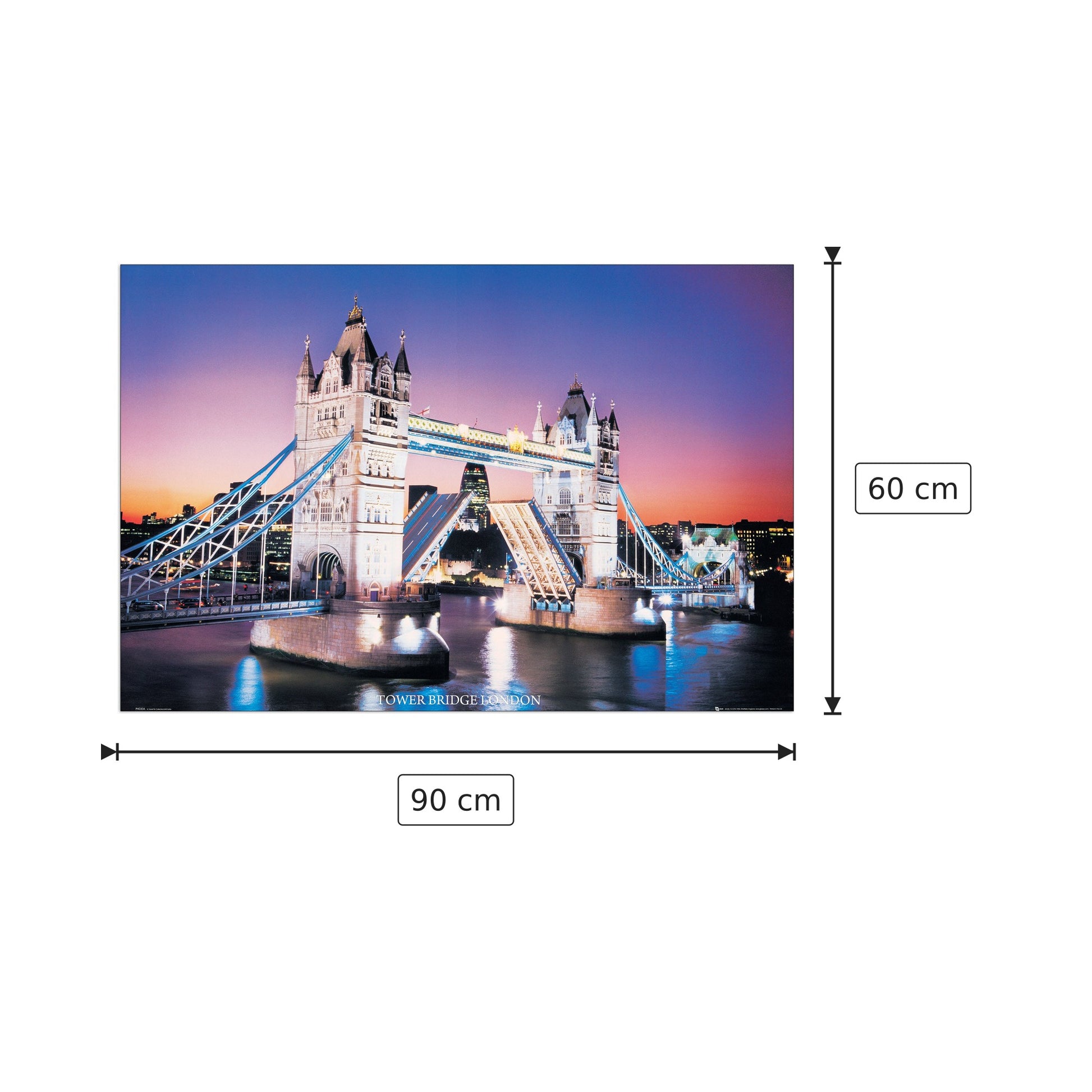 Tower Bridge - NULL - cm 90x60 - Pannello in MDF