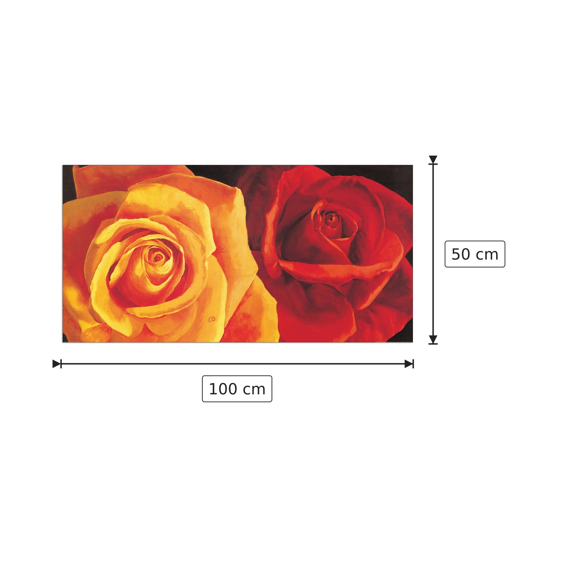 Armonia e dolcezza - RE - cm 100x50 - Pannello in MDF