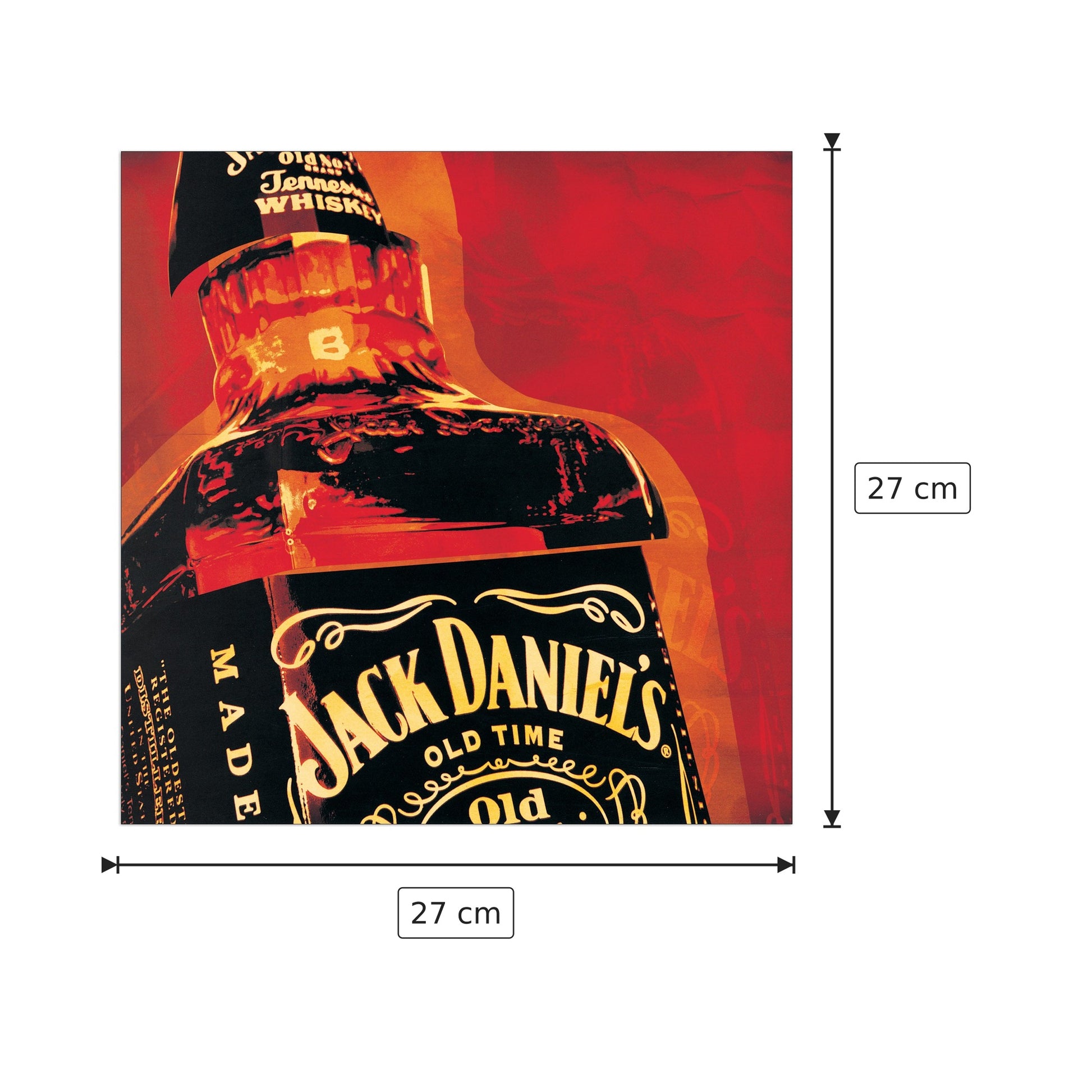 Jack Daniel's - ANONYMOUS - cm 27x27 - Pannello in MDF