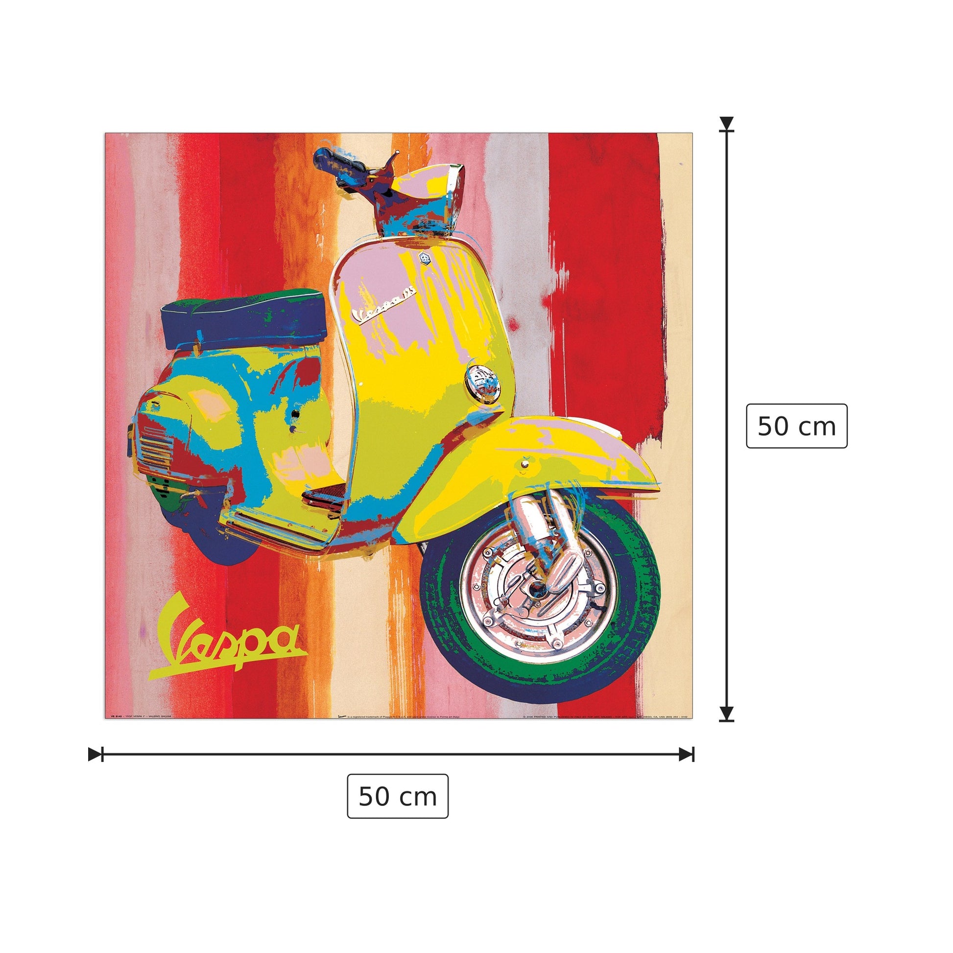 Pop Vespa I - SALVINI - cm 50x50 - Pannello in MDF