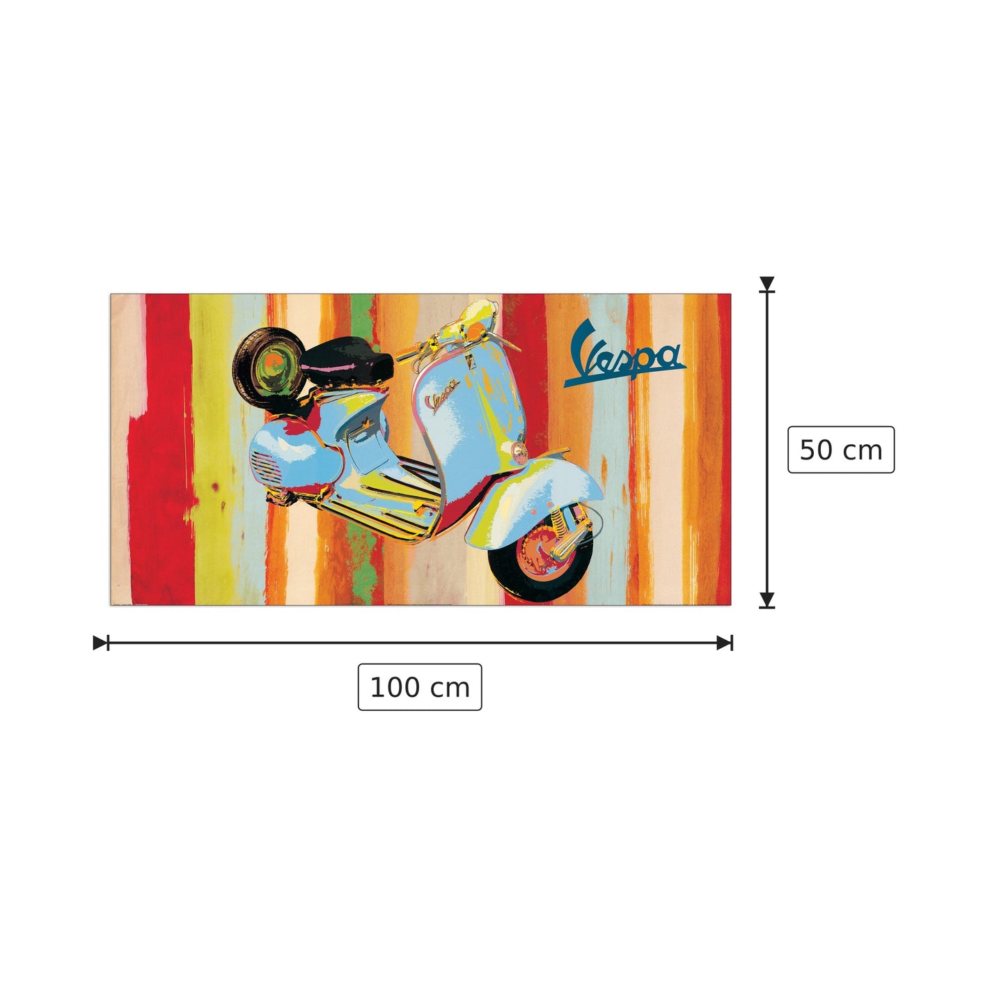 Pannello Vespa I - SALVINI - cm 100x50 - Pannello in MDF