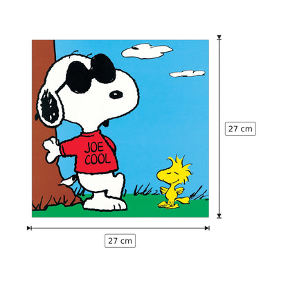 Peanuts - SCHULZ - cm 27x27 - Pannello in MDF