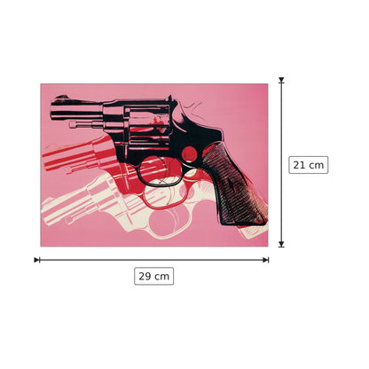 Gun, 81-82 - WARHOL - cm 29x21 - Pannello in MDF