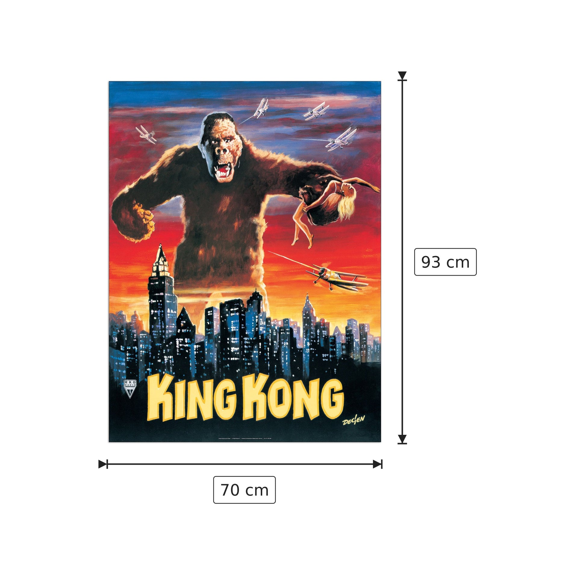 King Kong - DEGEN - cm 70x93 - Pannello in MDF