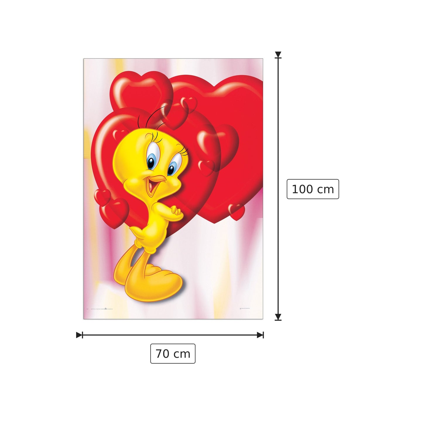 Titti - WARNER BROS - cm 70x100 - Pannello in MDF