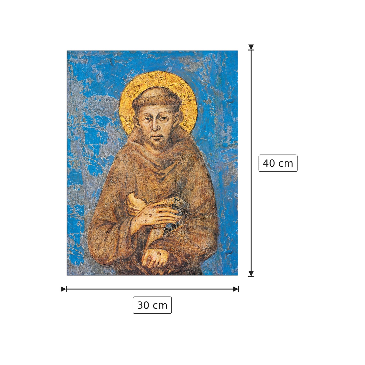 San Francesco d'Assisi - CIMABUE - cm 30x40 - Pannello in MDF