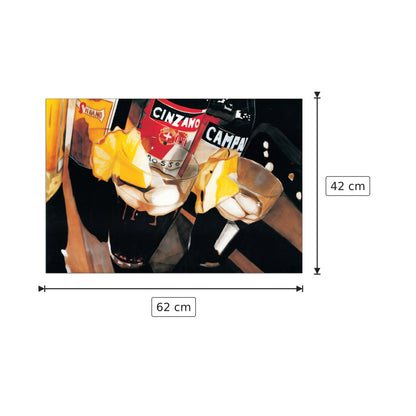 Cinzano & Campari - JOHANNSEN - cm 62x42 - Pannello in MDF