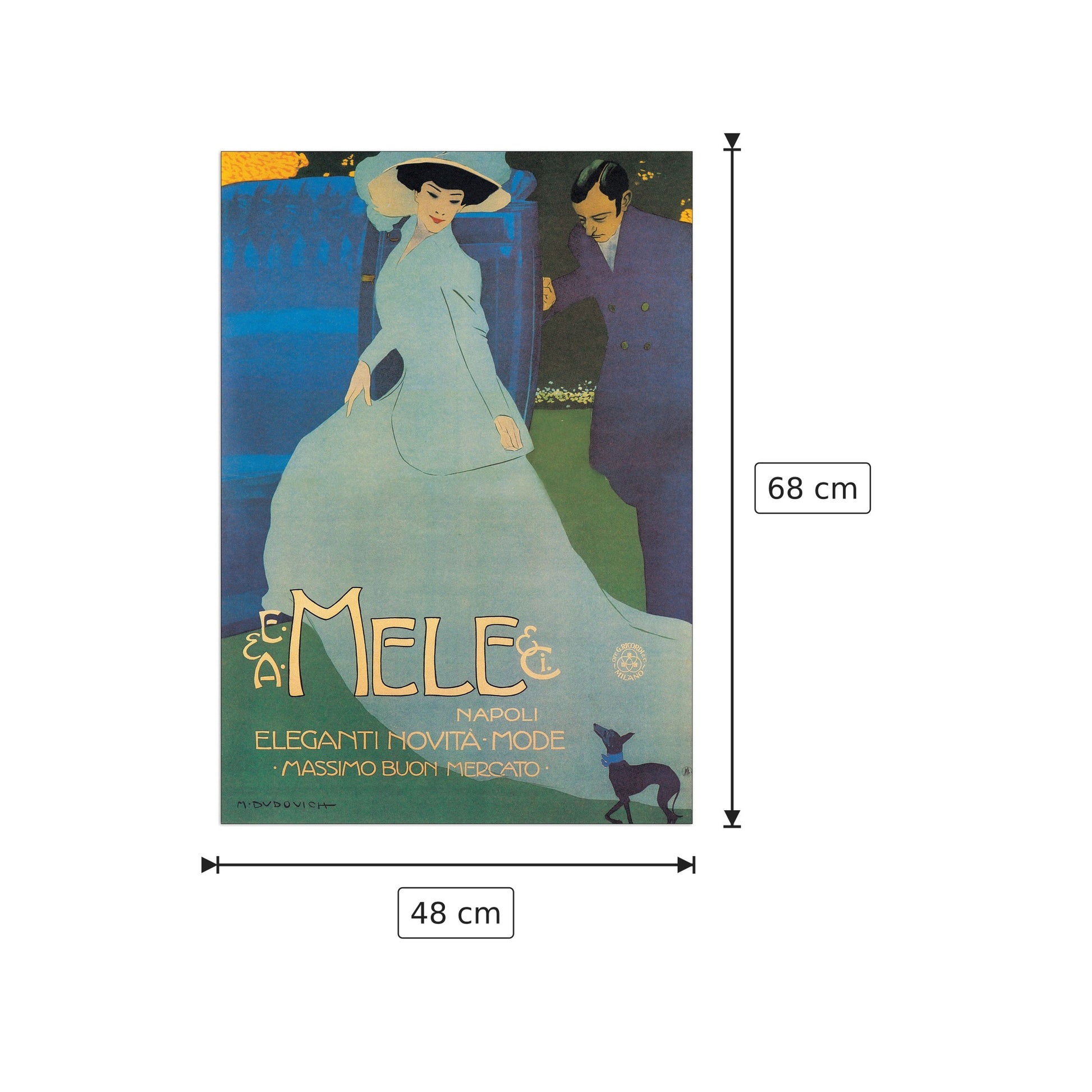 Eleganti novità - MELE - cm 48x68 - Pannello in MDF
