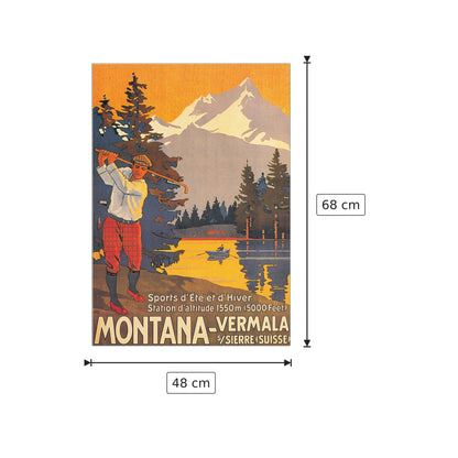 Montana (pubblicità) - NULL - cm 48x68 - Pannello in MDF