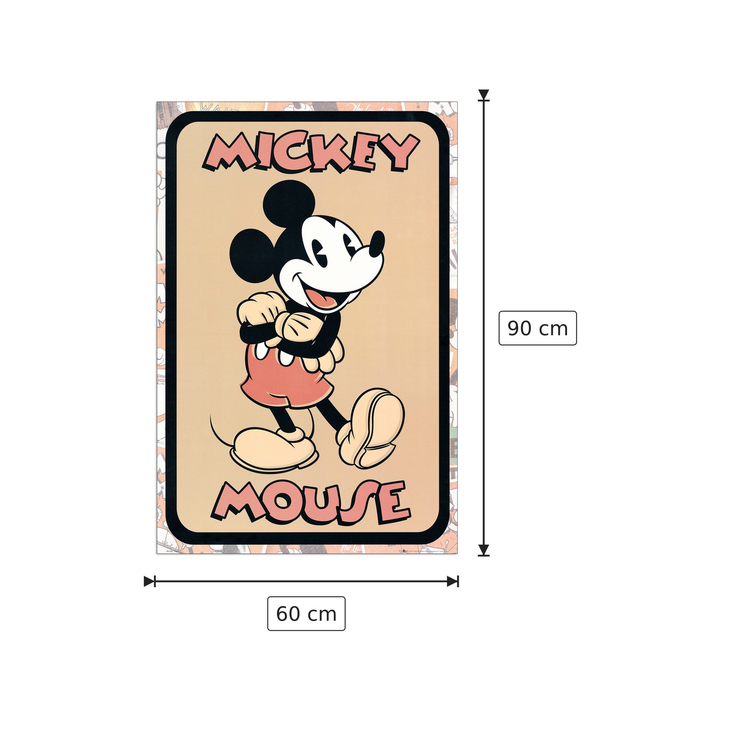 Topolino - DISNEY - cm 60x90 - Pannello in MDF