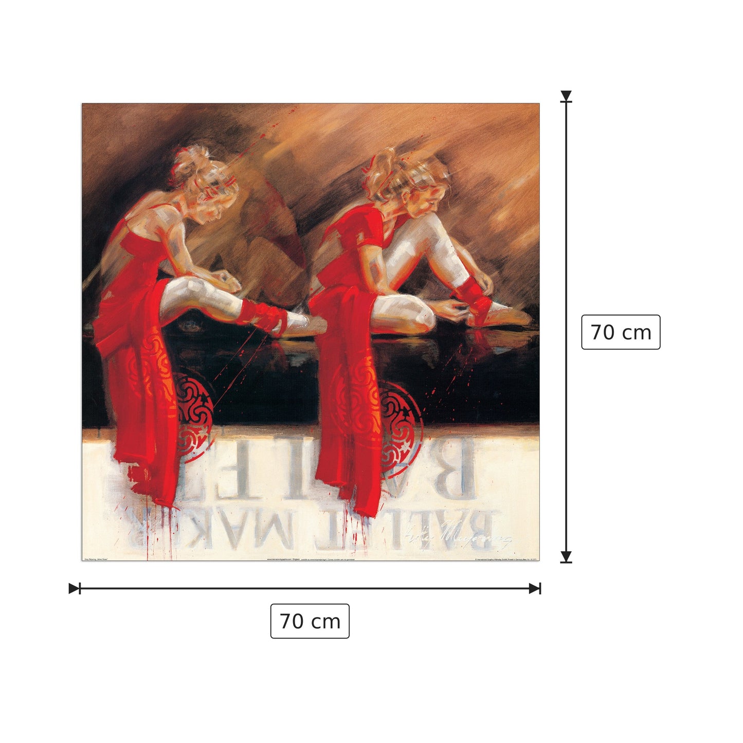 Scarpe di velluto - MEIJERING - cm 70x70 - Pannello in MDF