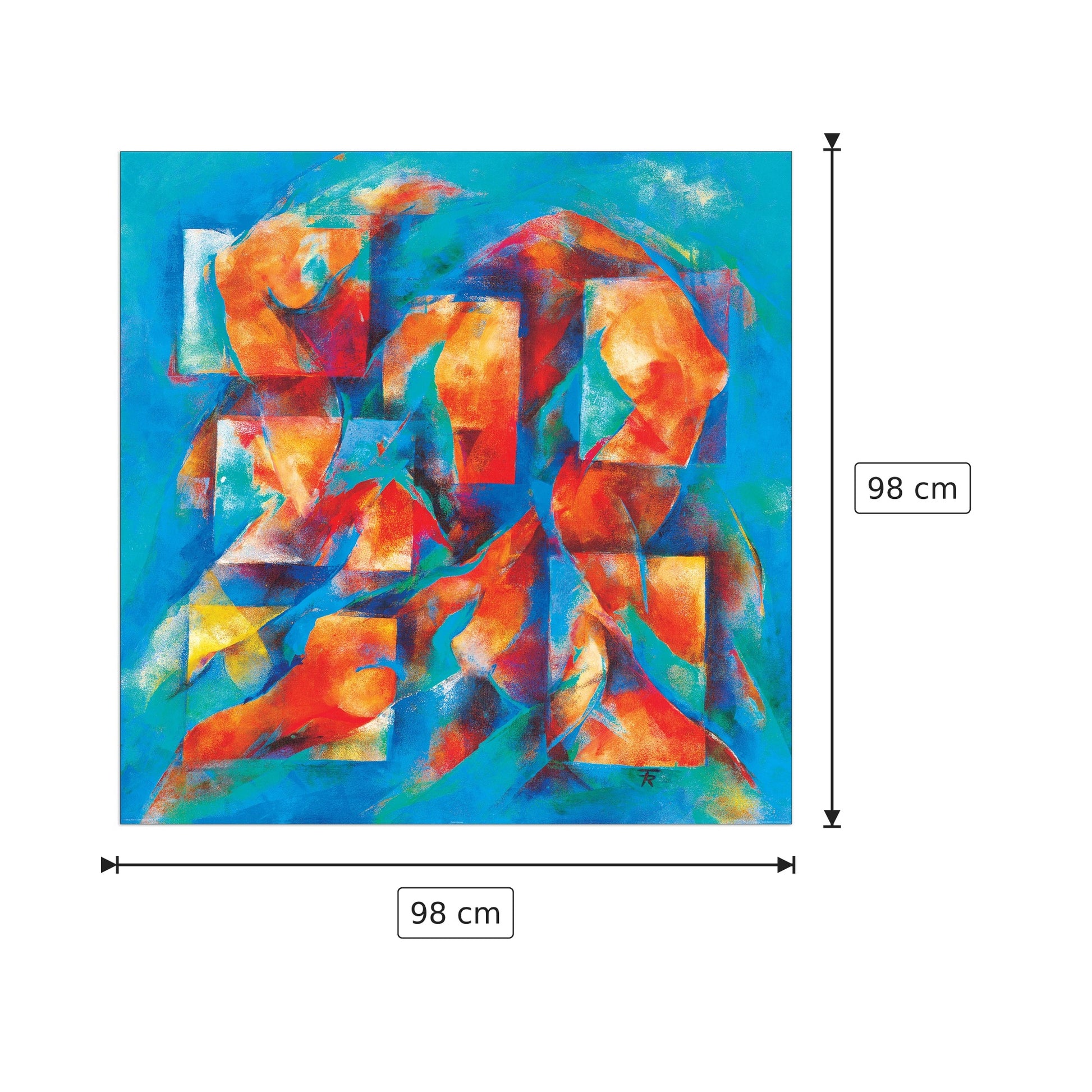 Sinfonia della vita - RUZICKA - cm 98x98 - Pannello in MDF
