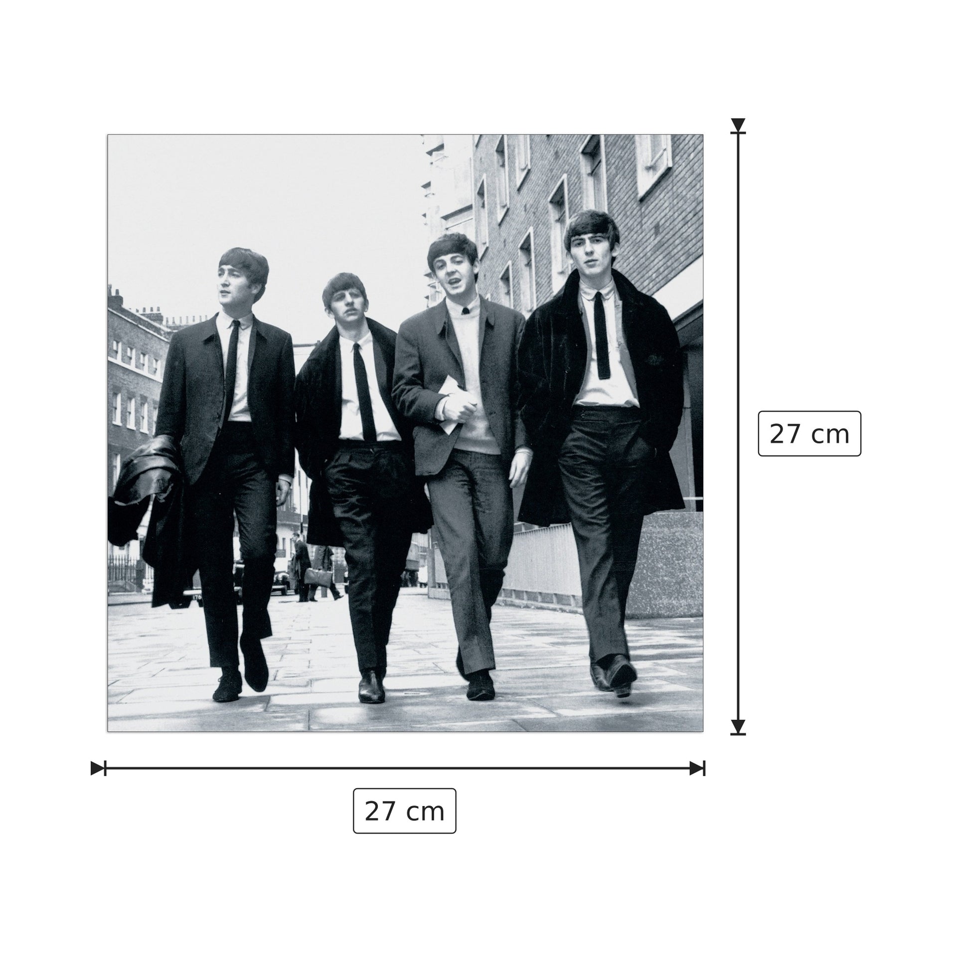 Beatles - Londra - ANONYMOUS - cm 27x27 - Pannello in MDF