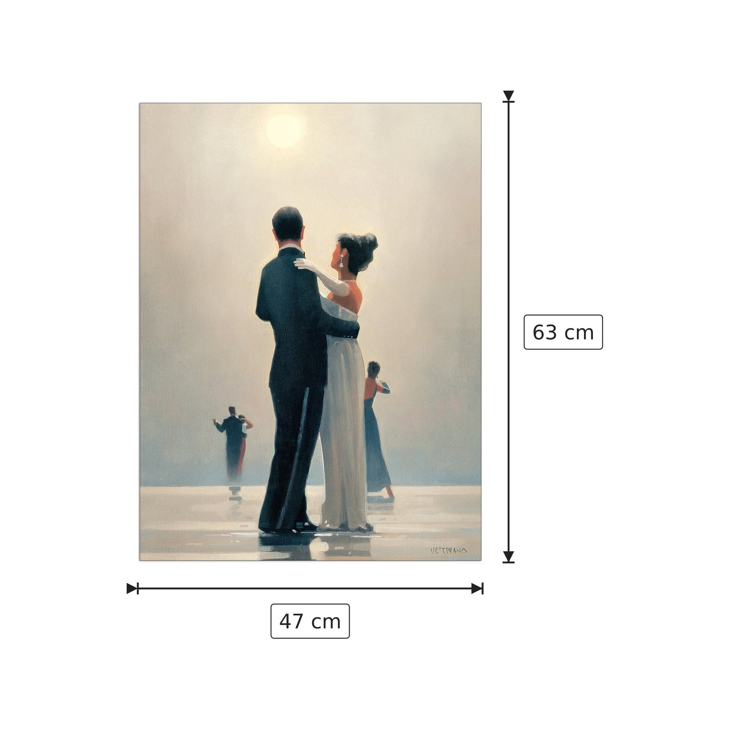 Dance Me To The End Of Love - VETTRIANO - cm 47x63 - Pannello in MDF