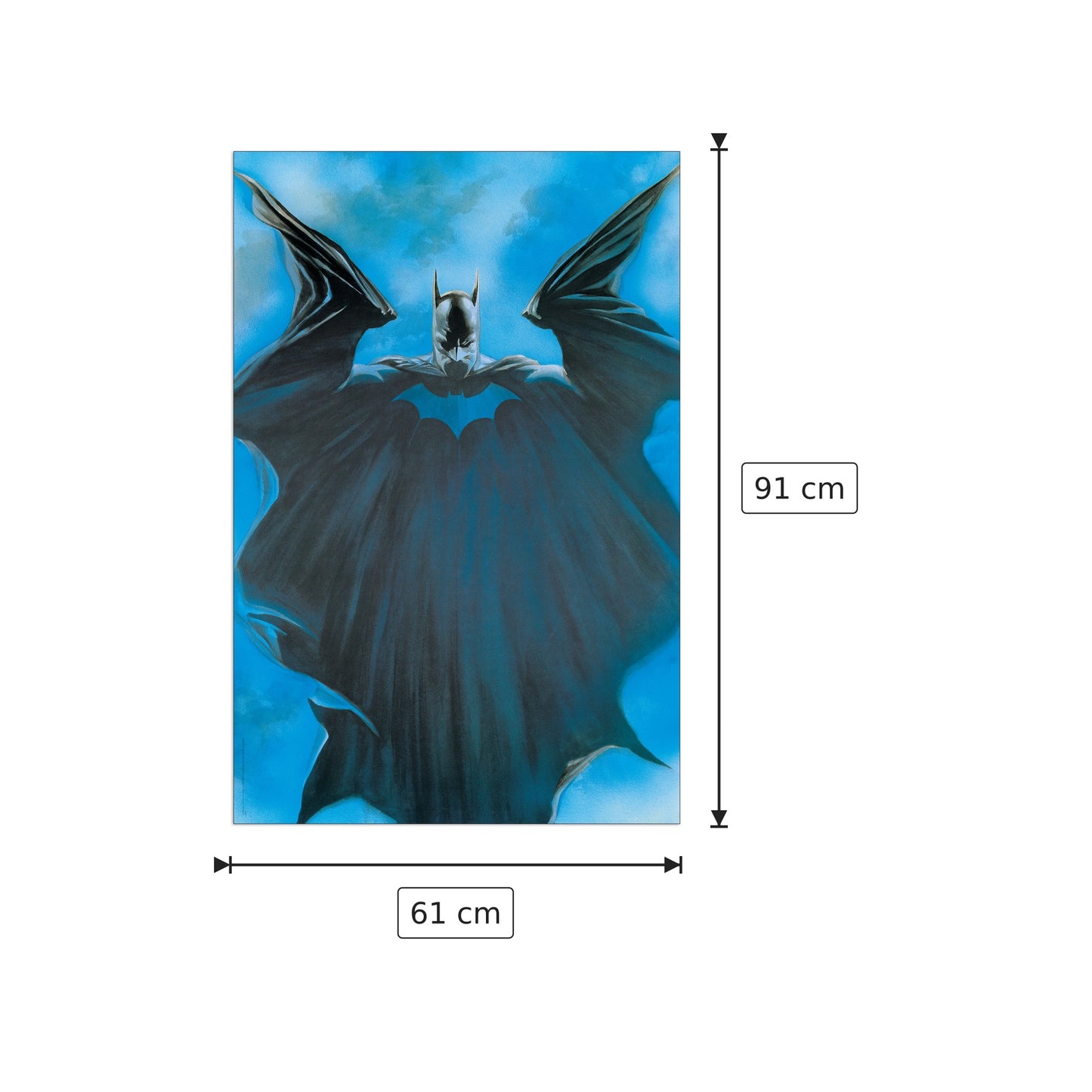 Batman - NULL - cm 61x91 - Pannello in MDF