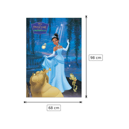 La Principessa e il ranocchio - DISNEY - cm 68x98 - Pannello in MDF
