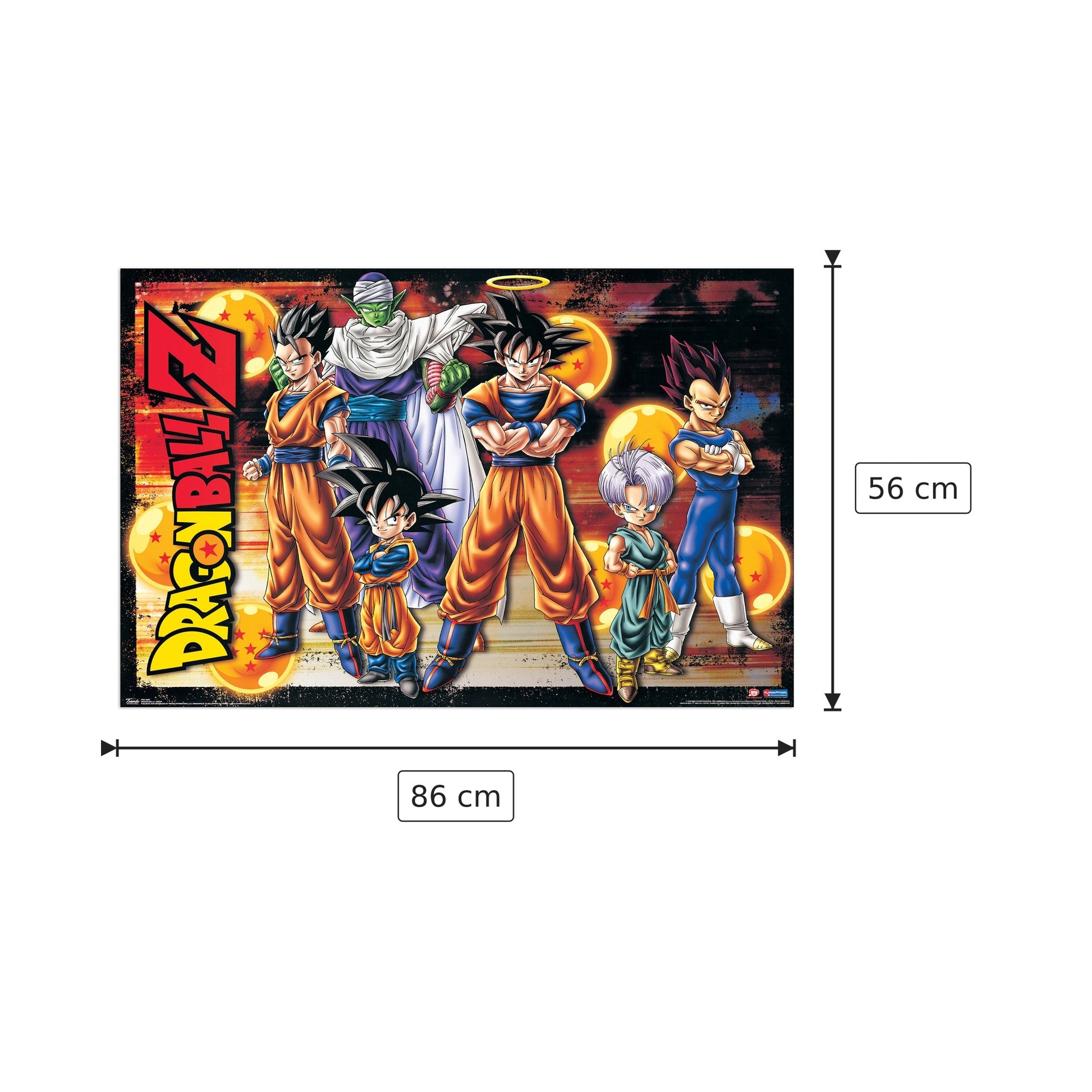 Dragon Ball Z - Dragonball Z - cm 86x56 - Pannello in MDF