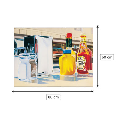 Il diner - GALLI - cm 80x60 - Pannello in MDF