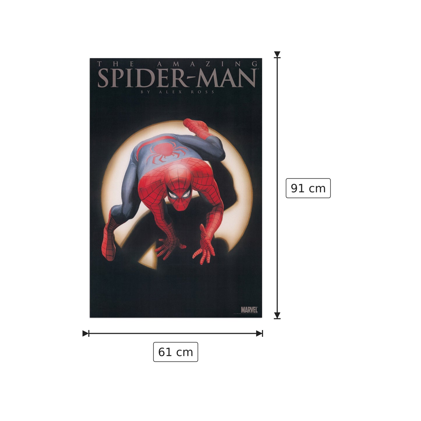 Spiderman - NULL - cm 61x91 - Pannello in MDF