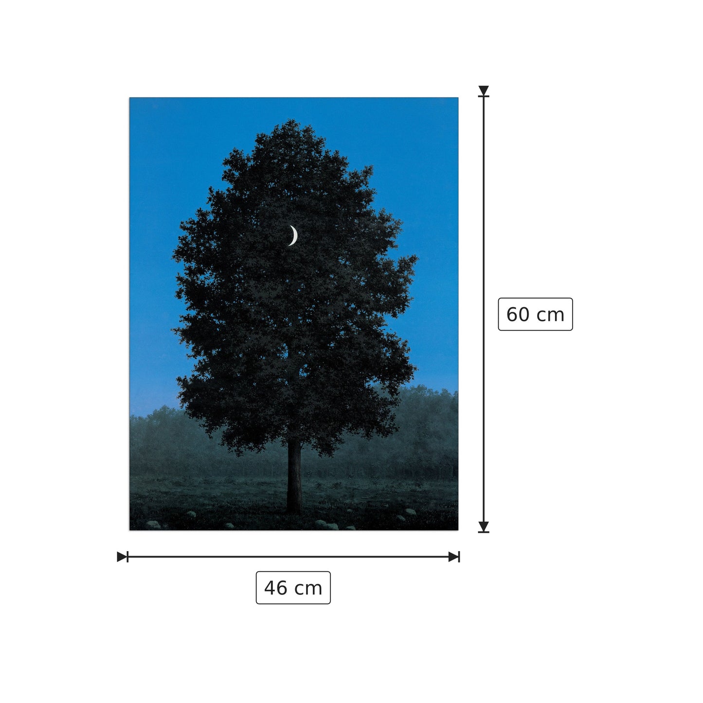 Il sedici settembre - MAGRITTE - cm 46x60 - Pannello in MDF