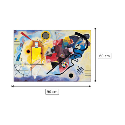 Gelb-Rot-Blau - KANDINSKY - cm 90x60 - Pannello in MDF