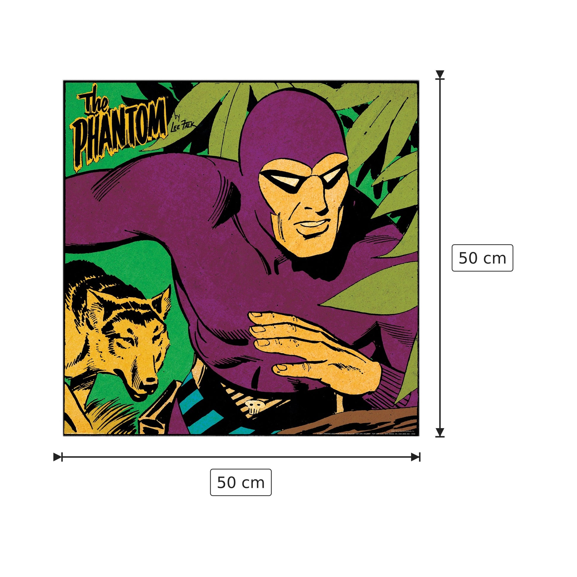 Il Fantasma e il diavolo - FALK - cm 50x50 - Pannello in MDF