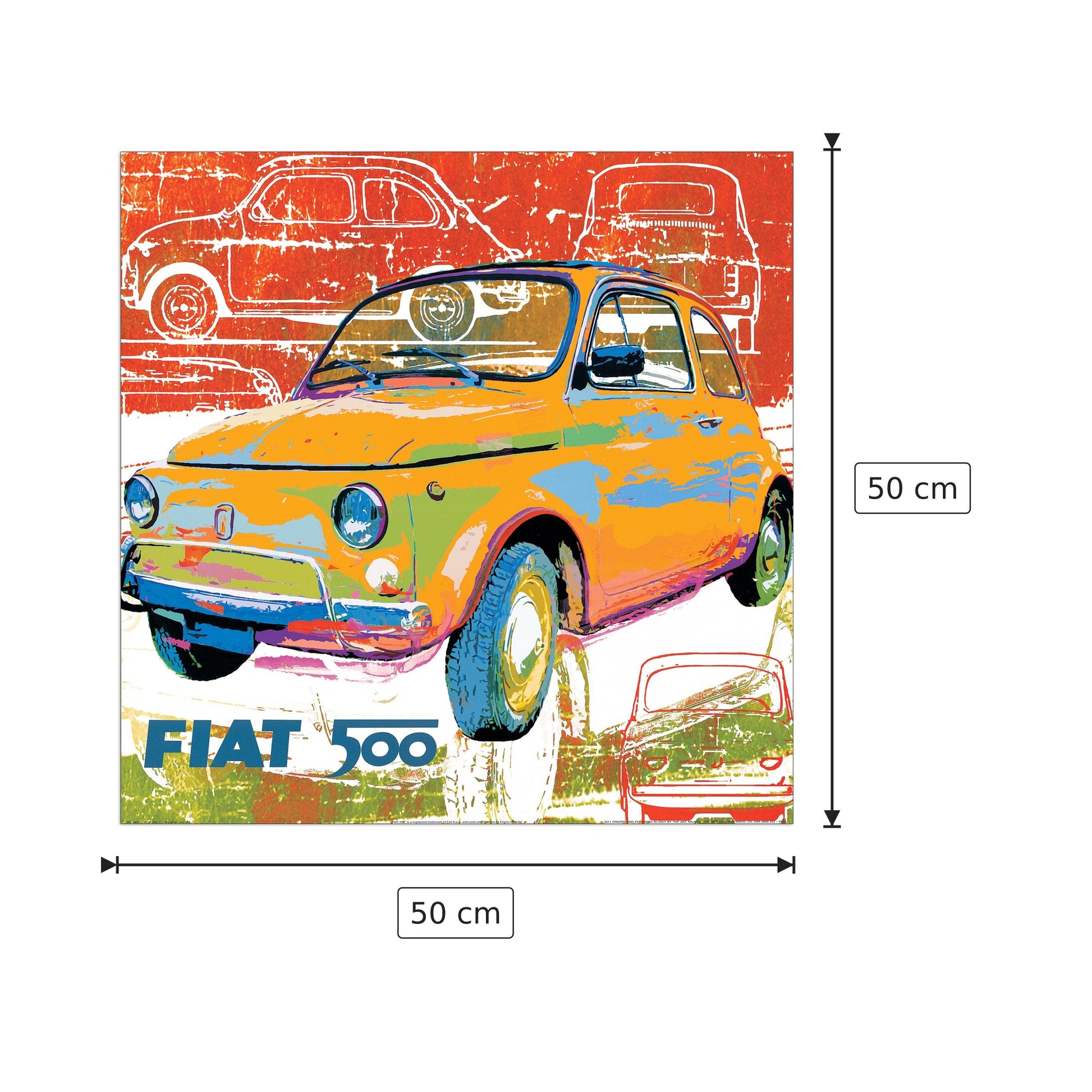 Pop 500 I - SALVINI - cm 50x50 - Pannello in MDF