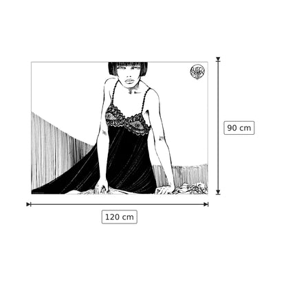 Valentina: tenera è la notte - CREPAX - cm 120x90 - Pannello in MDF