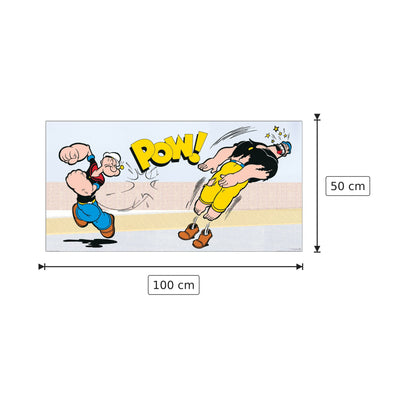 Braccio di Ferro e Brutus - SEGAR - cm 100x50 - Pannello in MDF
