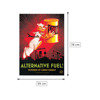 Carburante alternativo - SEGAR - cm 55x76 - Pannello in MDF