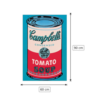 Campbell Soup Can 1965 - WARHOL - cm 60x90 - Pannello in MDF