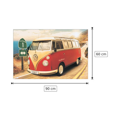 Camper californiano sulla Strada uno - NULL - cm 90x60 - Pannello in MDF