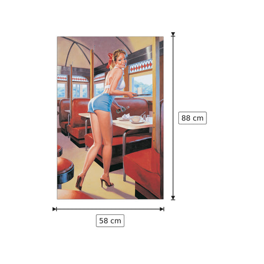 Diner - HILDEBRANDT - cm 58x88 - Pannello in MDF