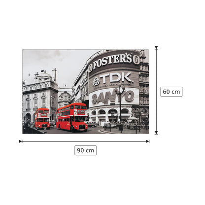 Londra rossa - NULL - cm 90x60 - Pannello in MDF
