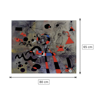 La scala della fuga - MIRÒ - cm 80x65 - Pannello in MDF
