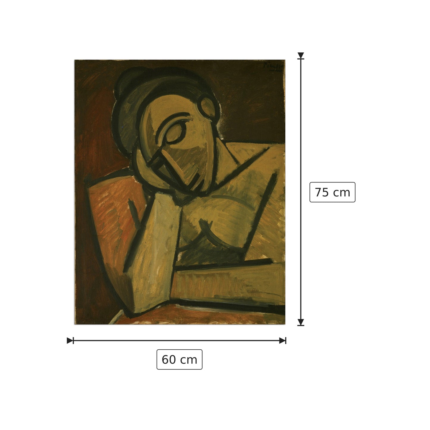 Riposo - PICASSO - cm 60x75 - Pannello in MDF
