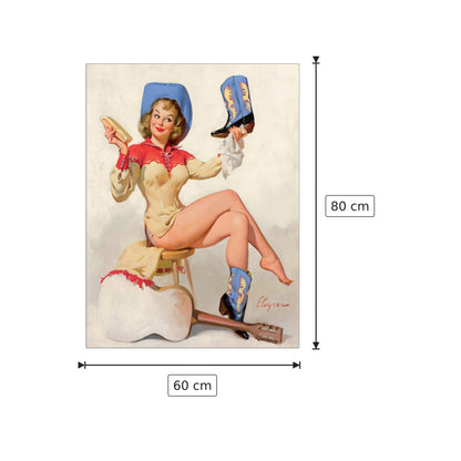 Chitarra pin up - NULL - cm 60x80 - Pannello in MDF