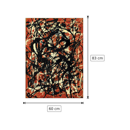 Forma libera - POLLOCK - cm 60x83 - Pannello in MDF