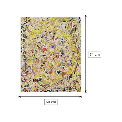 Sostanza scintillante - POLLOCK - cm 60x74 - Pannello in MDF